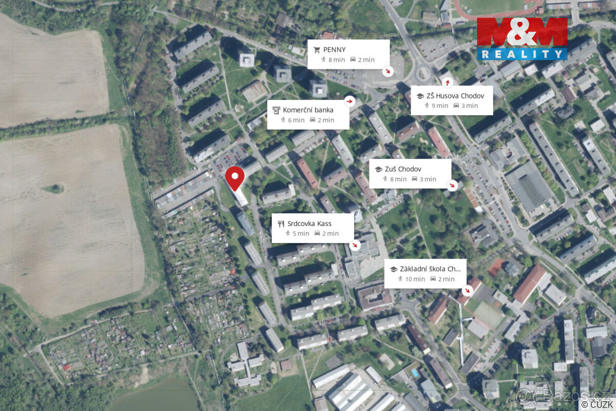 Prodej bytu 3+1, 72 m², Chodov, ul. Konečná - 10