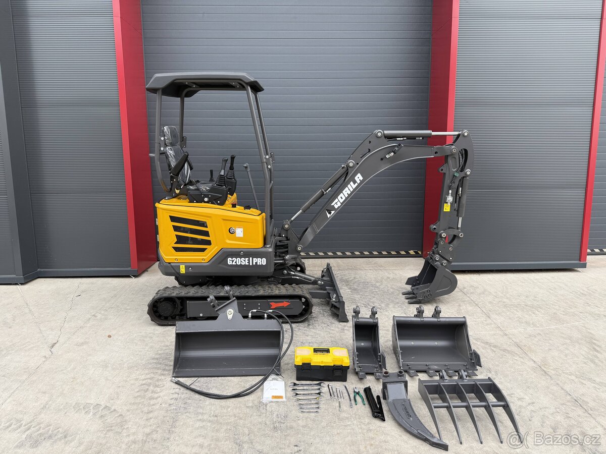 Minibagr G20SE l PRO, Skladem - mega akce příslušenství - 10