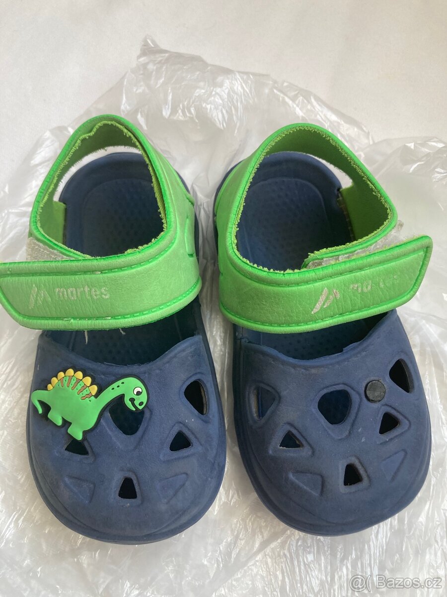 Boticky pro kluka - pláťenky, papučky, ´kroksy ´ - vel. - 10