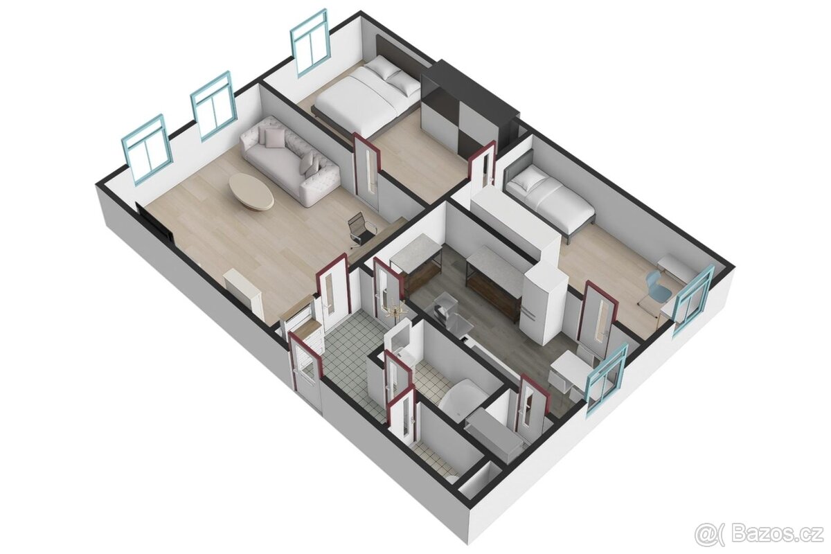 Prodej bytu 3+1 86 m2, Nádražní ul., Heřmanova Huť - 10