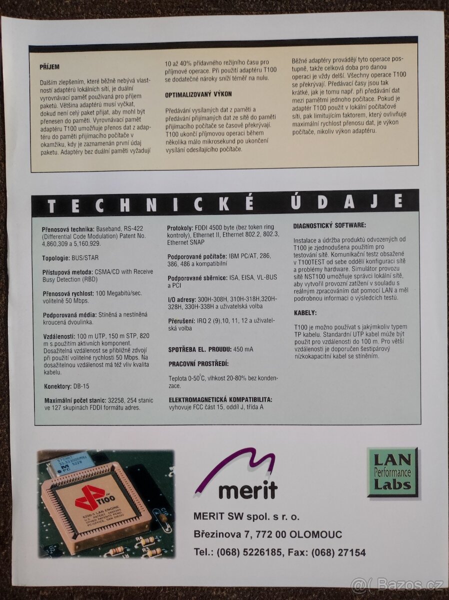 Počítačové nabídky 1. pol. 90 let HW SW Windows - 10