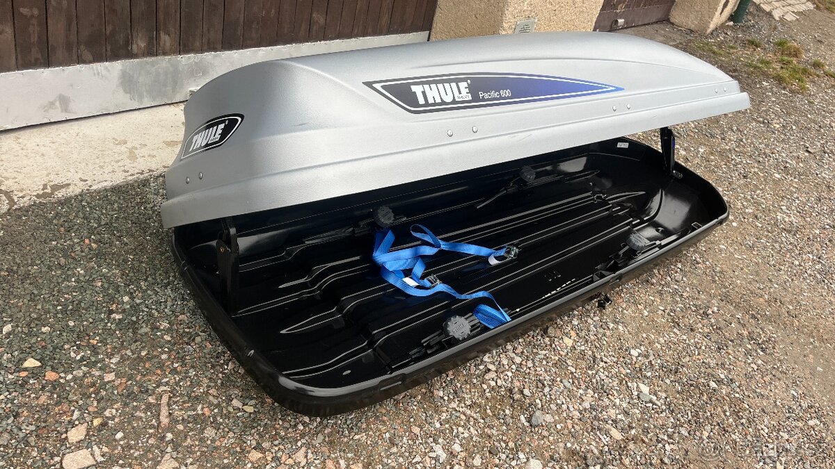THULE PACIFIC 600 STŘEŠNÍ BOX,RAKEV,TOP STAV,JAKO NOVÝ - 10