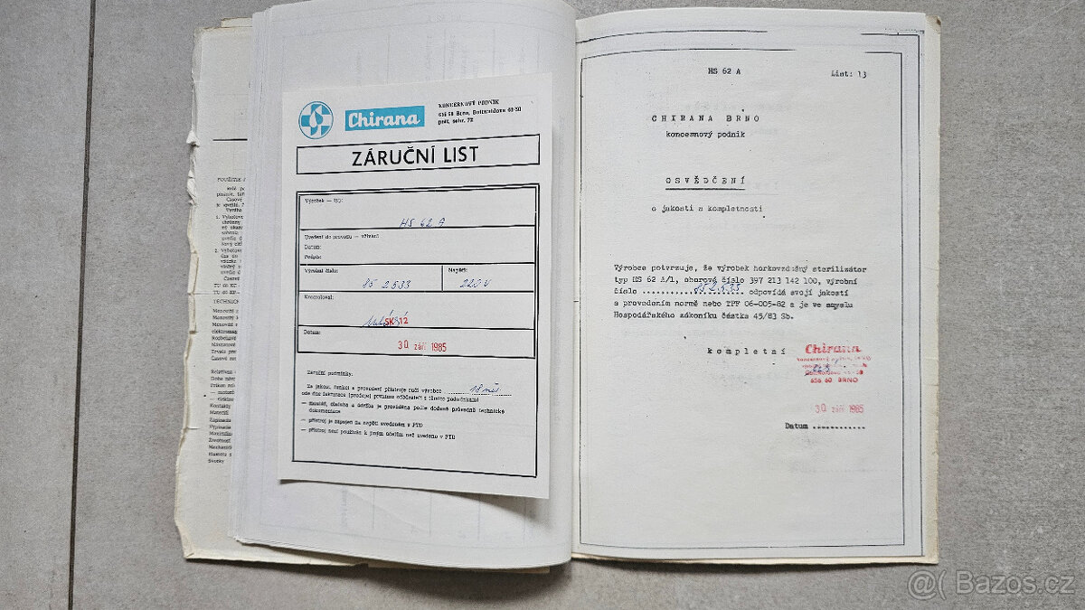 Sušička horkokovzdušný sterilizátor,vytvrzovací pec CHIRANA - 10