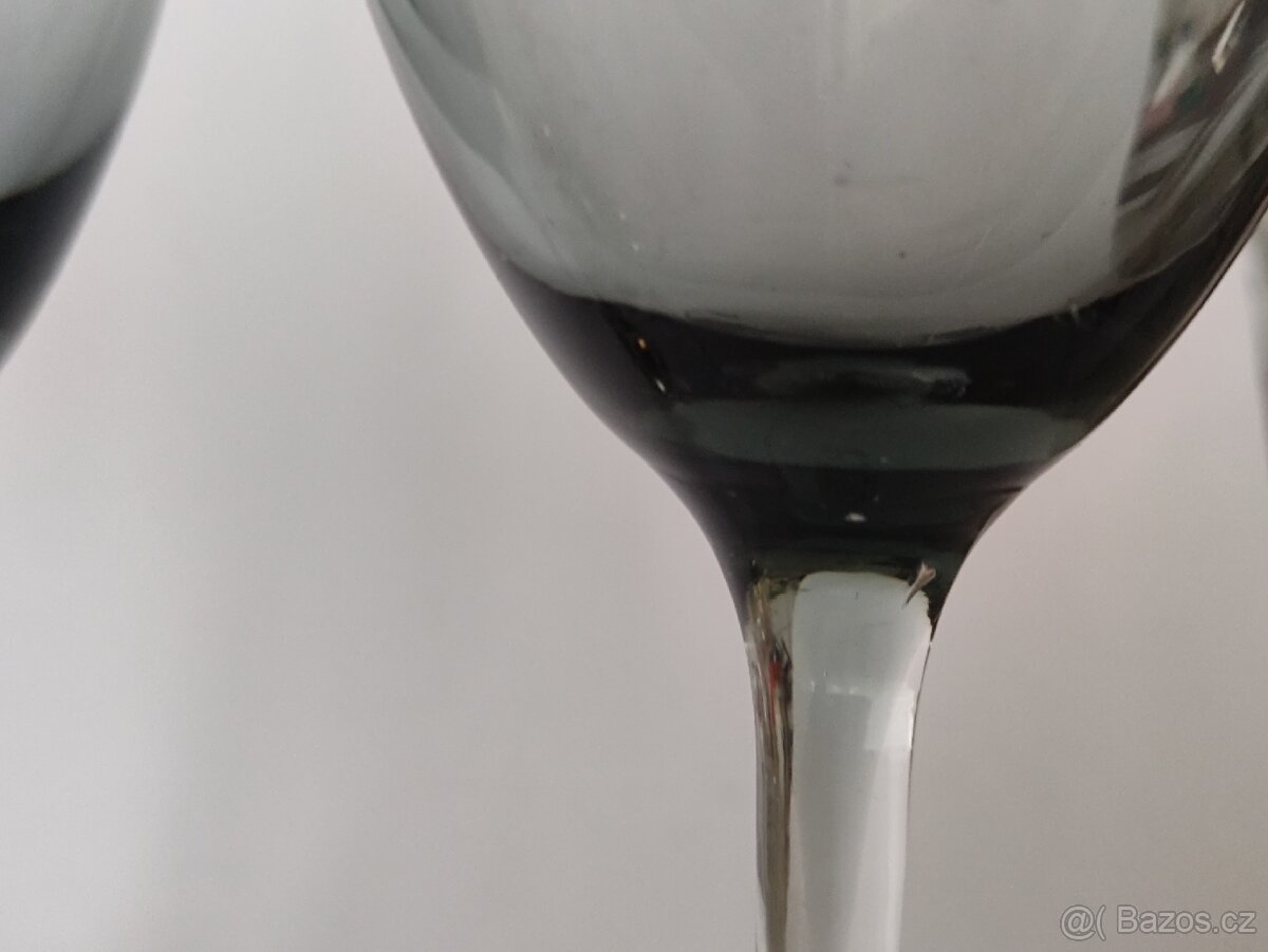 Luxusní sklenice Zlatá Zuzana, retro skleničky, ČSSR - 10