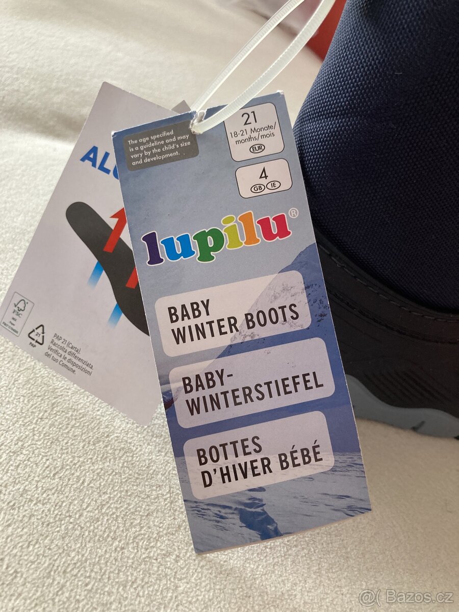 Nové Dětské Zimní boty / sněhule - vel. 21 - 10