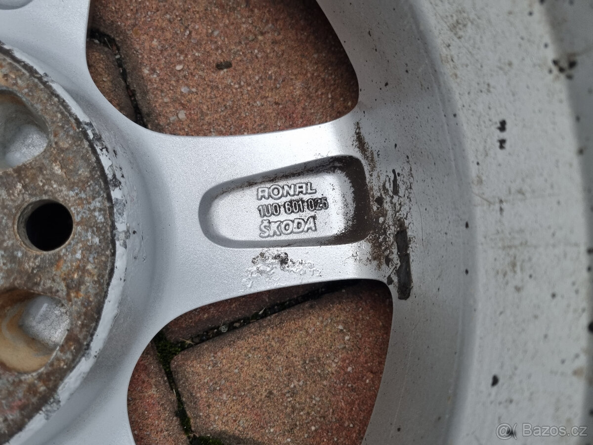 Prodám alu 15 + pneu Dunlop 195/50 - 10