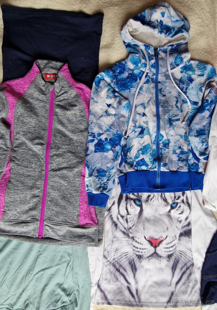 NÁDHERNÉ OBLEČENÍ, KVALITNÍ BAVLNA, VEL 134-140, PC VYSOKÁ - 10