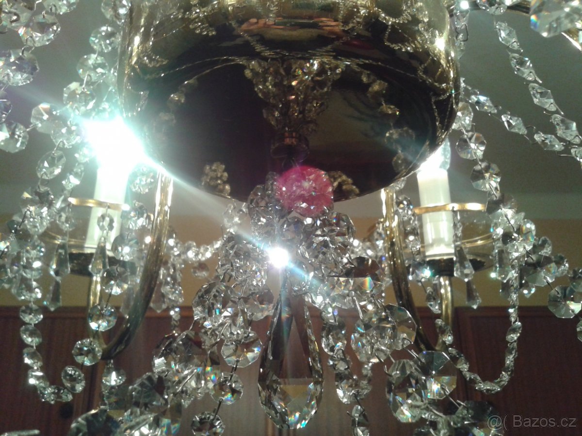 Prodám klasický křišťálový lustr - 10