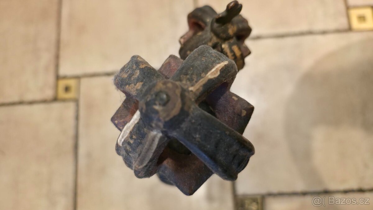 Originální původní dřevořezba Madony s Ježíškem z 18.století - 10