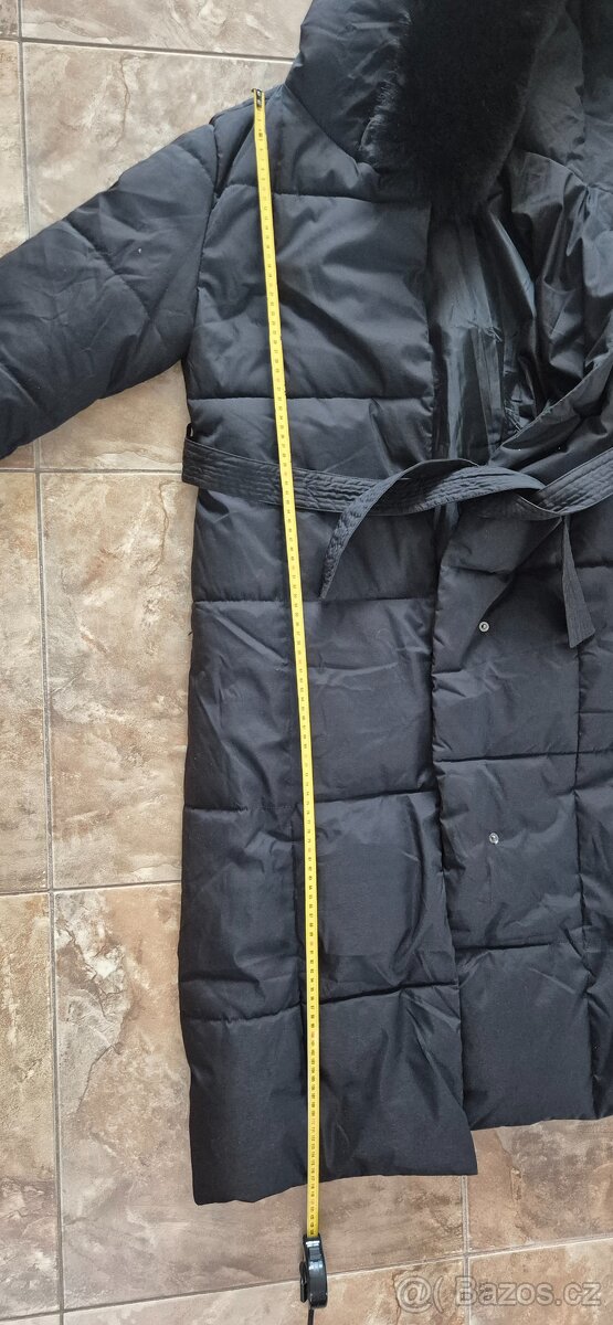 Nový kabát zimní černý v. L - 10
