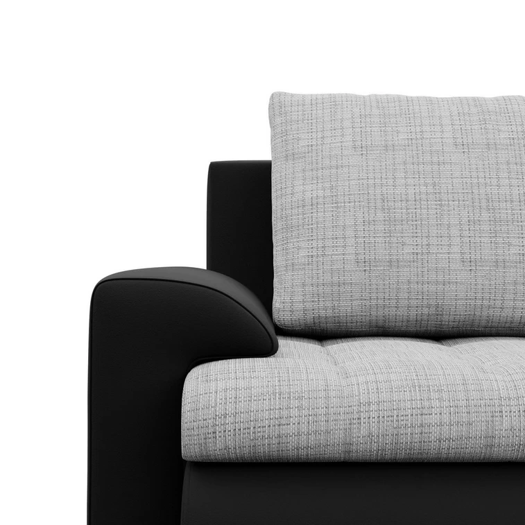 Rozkládací rohová sedací souprava TOKIO III Šedá/černá - 10