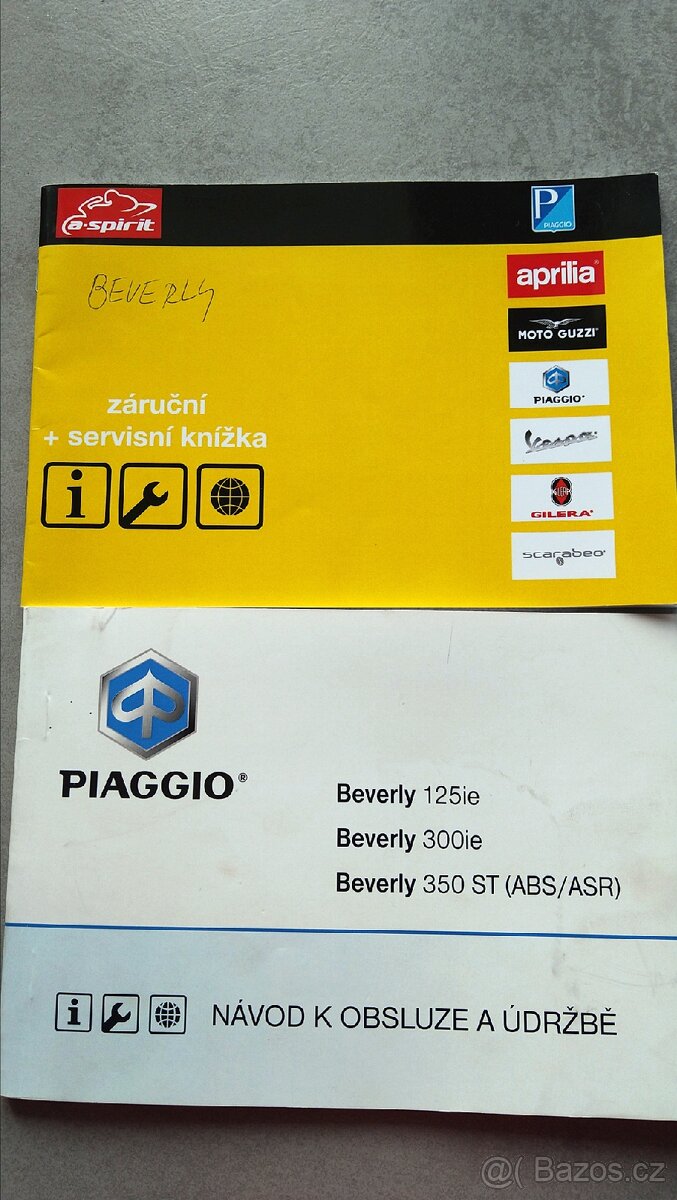 Piaggio Beverly 125, původ ČR, najeto 10 tisíc, zimní cena - 10