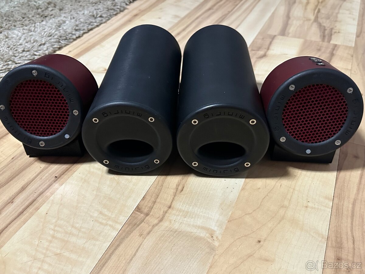 Prodám jedinečné BT repro 2x MINIRIG MRBT3 + 2x SUB - 10