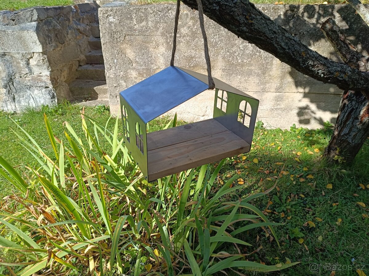 Krmítko pro ptáky stříbrné - 10