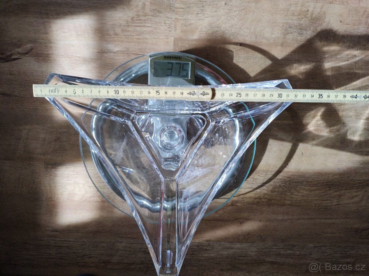 Křišťálová mísa Bohemia velká 32cm, 3,75 kg za třetinu - 10