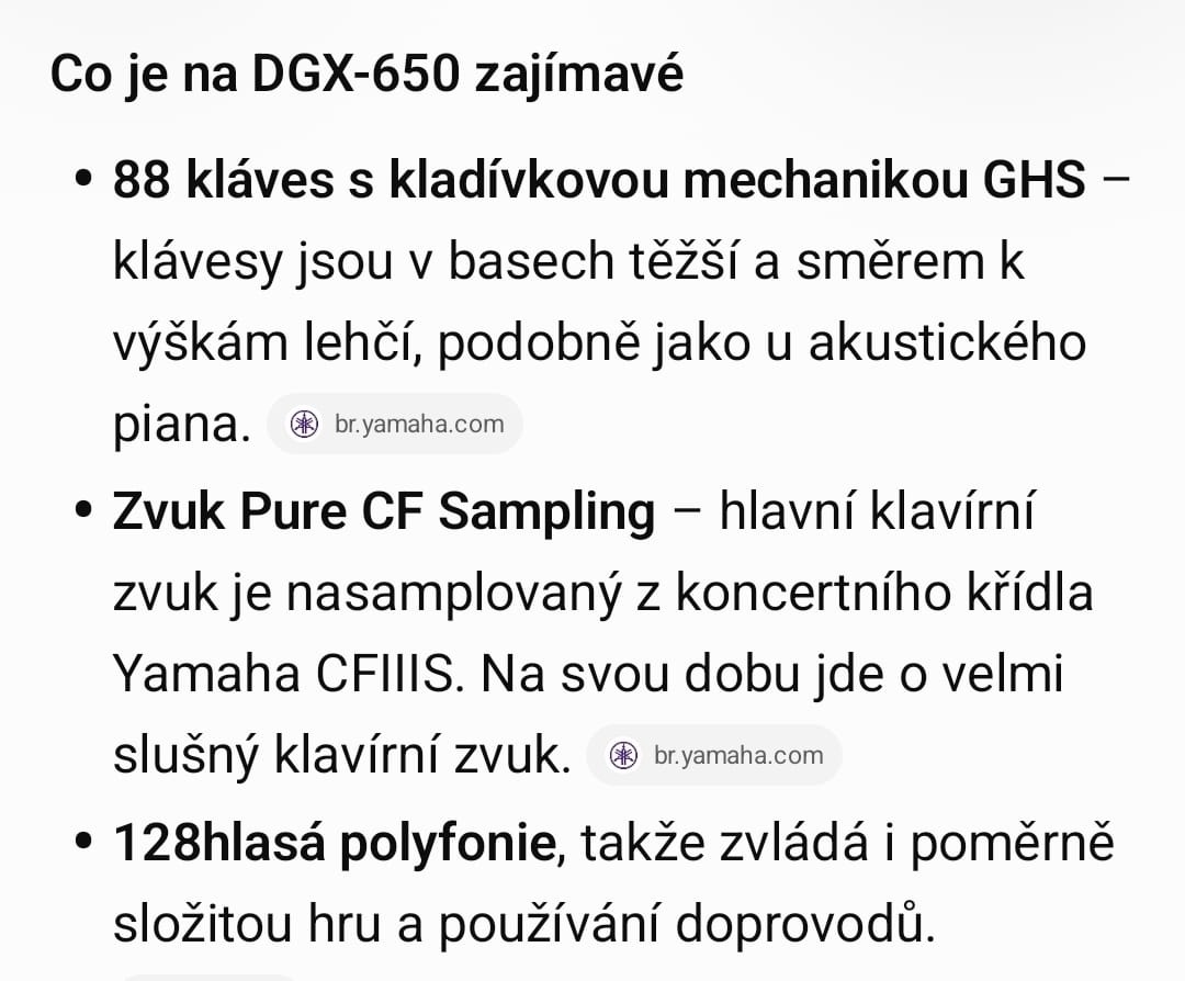 Yamaha DGX 650 - 10