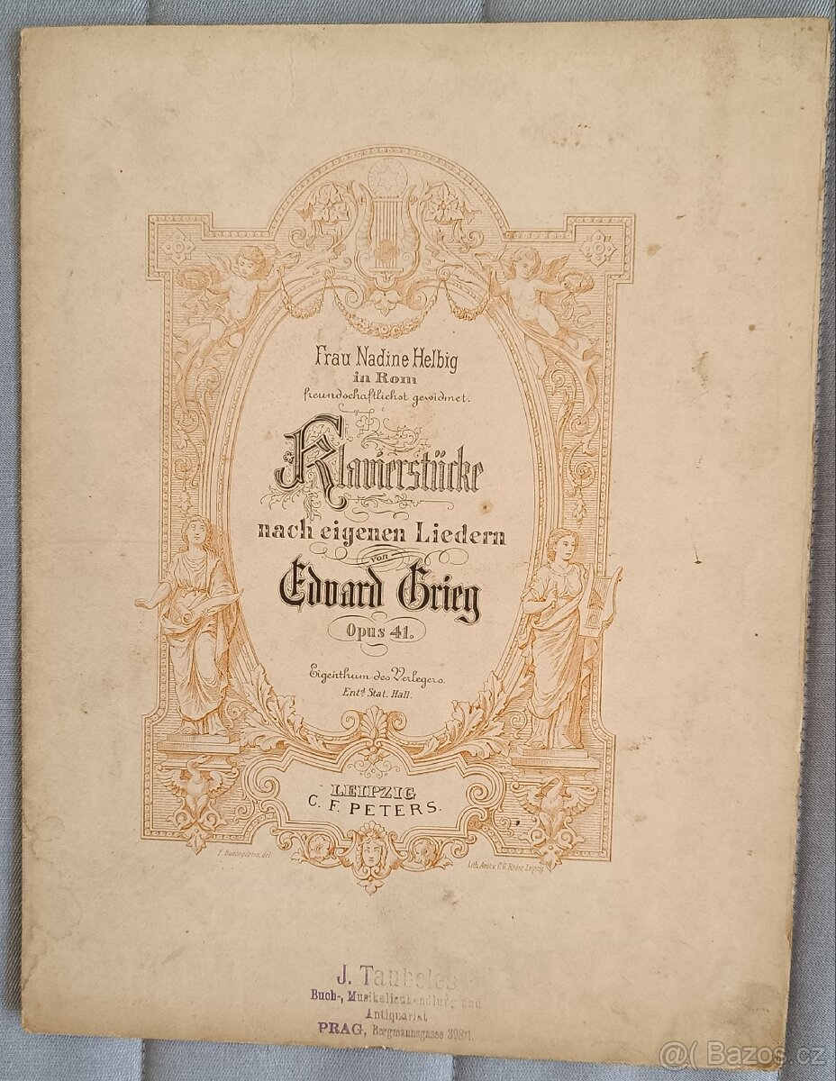Staré noty a notové zapisy - Straus, Smetana, Grieg atd. - 10