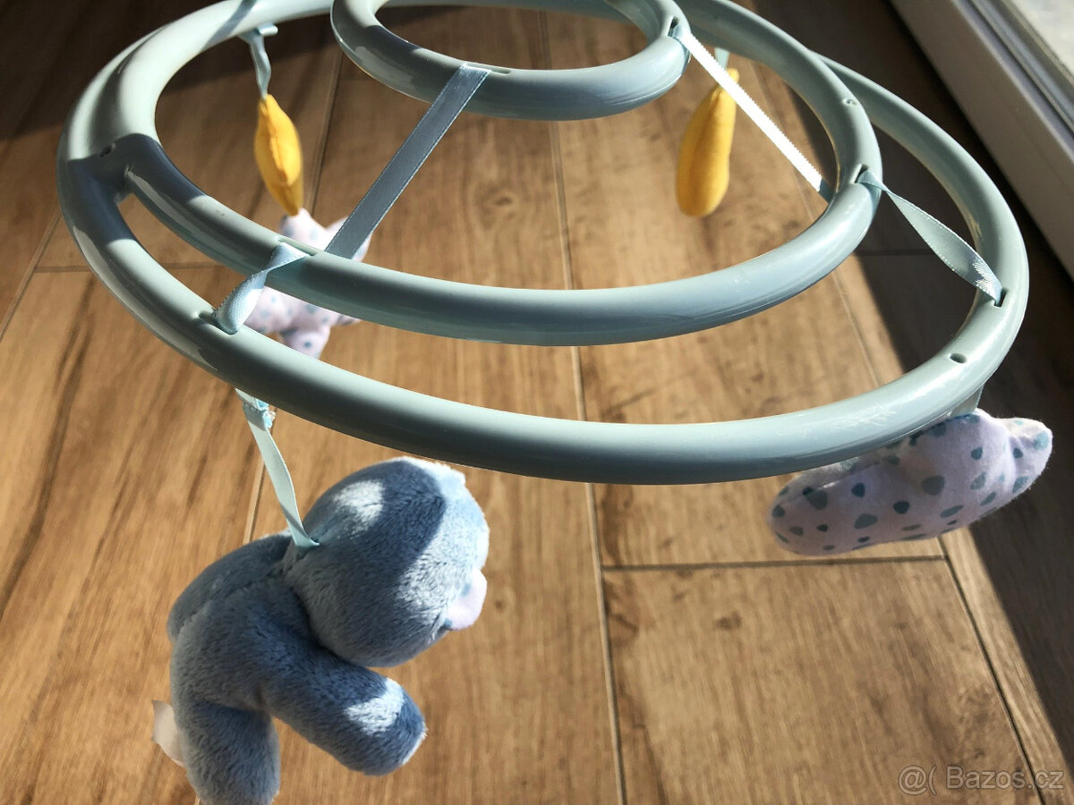 CHICCO kolotoč nad postýlku - modrý - 10