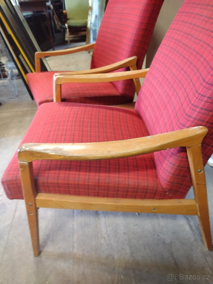 Retro křesla v původním stavu - 10