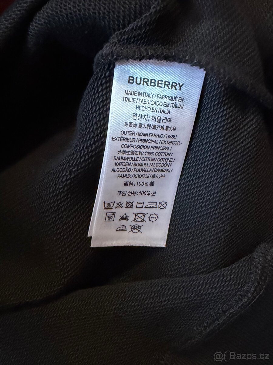 Pánská mikina – černá s bílým logem - 10