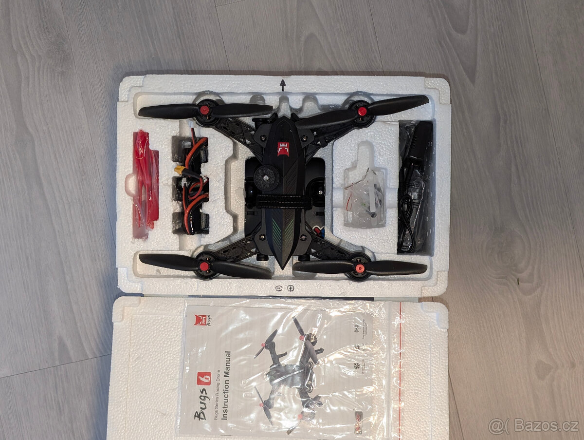 Dron MJX RC Bugs 6, FPV kit, + 2 akumulátory - 10