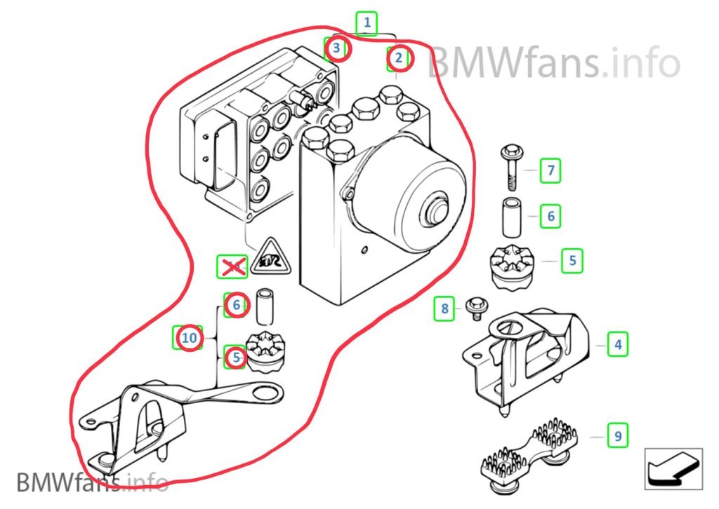 ‼️Řídící jednotka ABS+ASC - BMW - 10