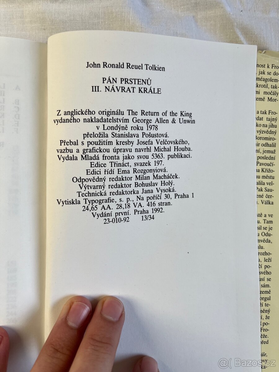 J.R.R. Tolkien Pán prstenů: Návrat krále - r.1992 - 10