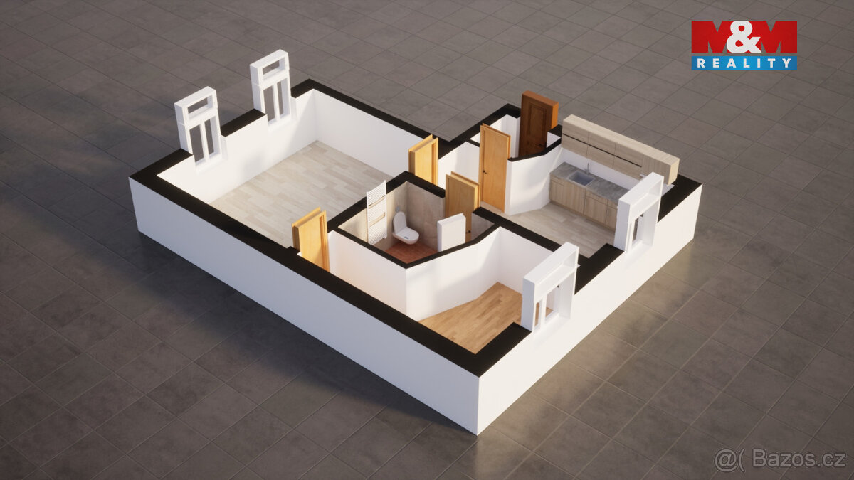 Prodej bytu 2+1, 54 m², Jablonec nad Nisou, ul. Saskova - 10