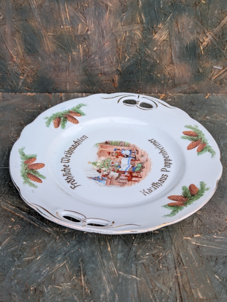 Starobylý servírovací talíř, Kauffhaus... - 10