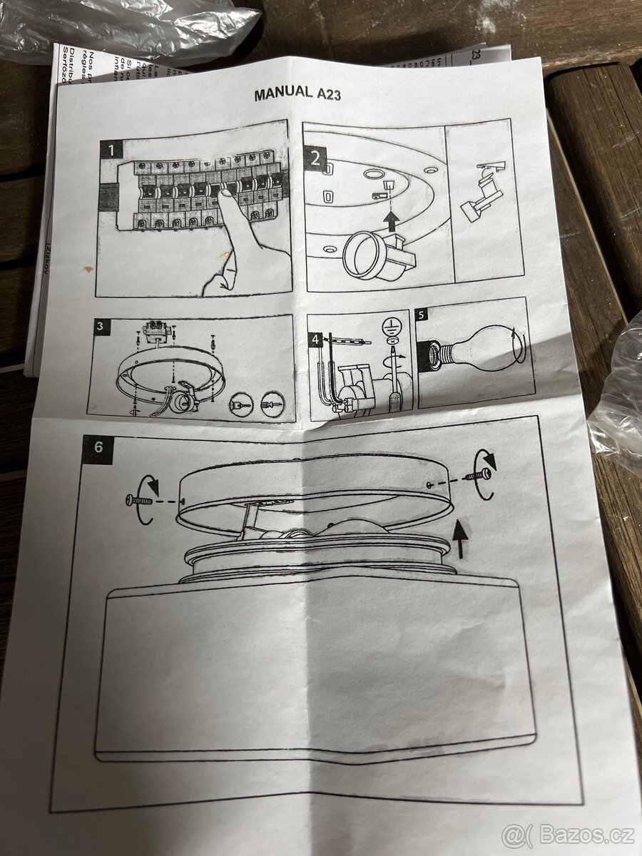 Stropní - Svítidlo sklo/ Rabalux GRACE - 10