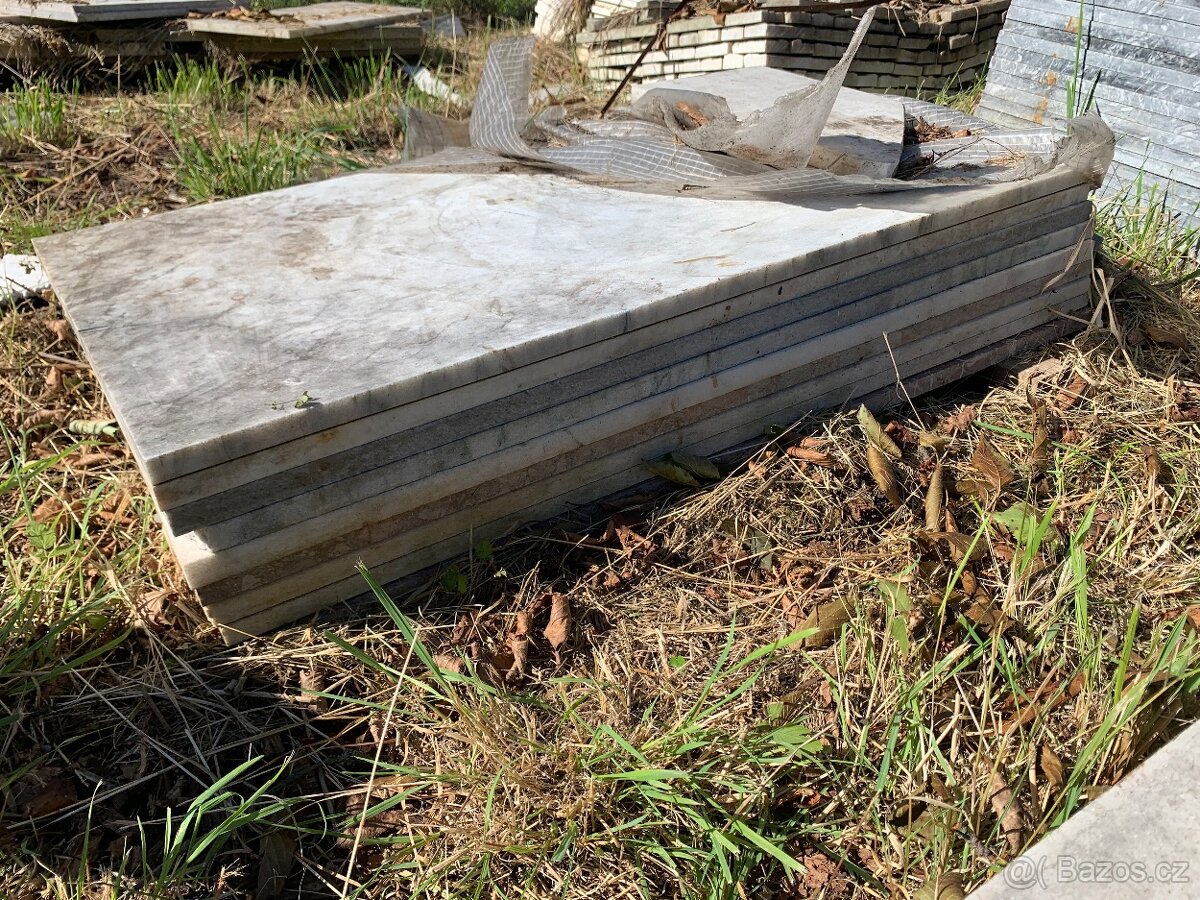Mramor obklady dlažby pro Bazén Terasu atd. - 10