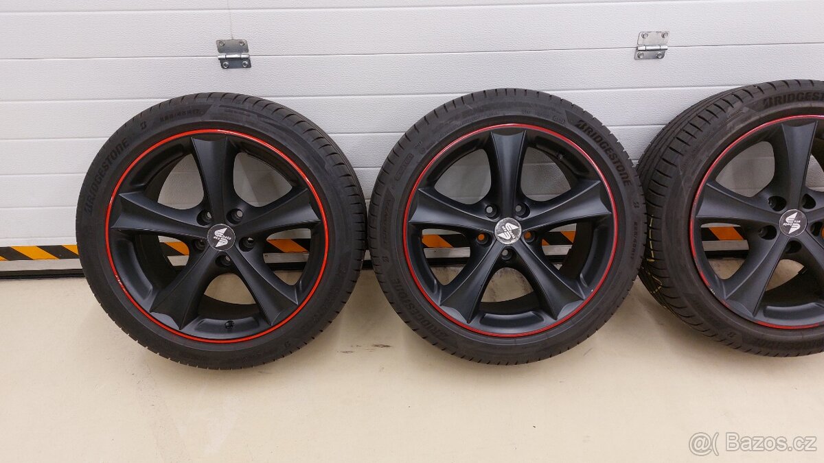 Alu kola 5x112 r17.Černe Eta Beta vw škoda audi Seat - 10