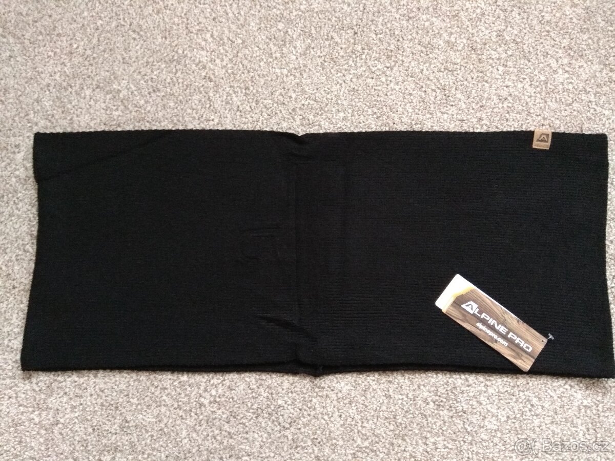 Nové unisex zimní kruhové šály ALPINE PRO -černá, tmavě zel. - 10