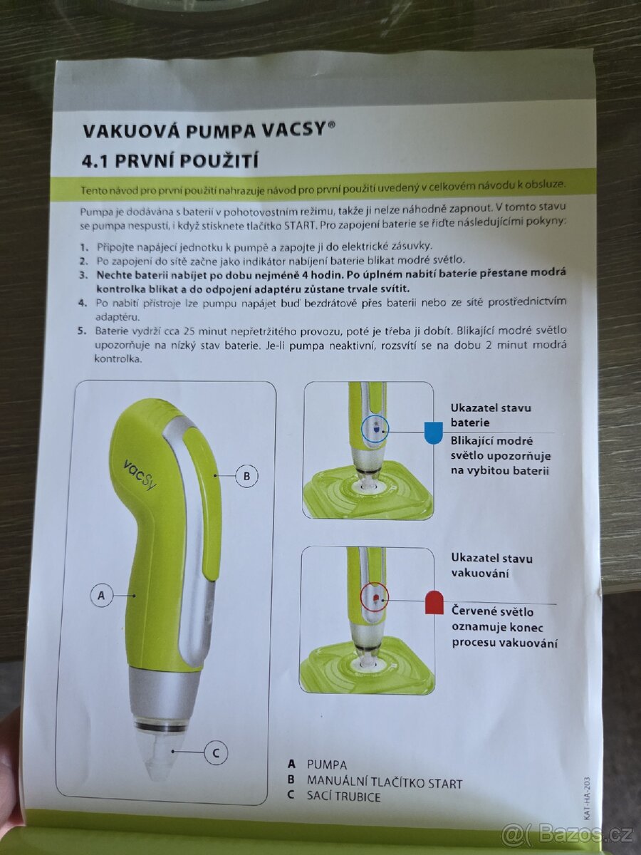 Zepter VacSy zelená nabíjecí 2ks s krabici - 10