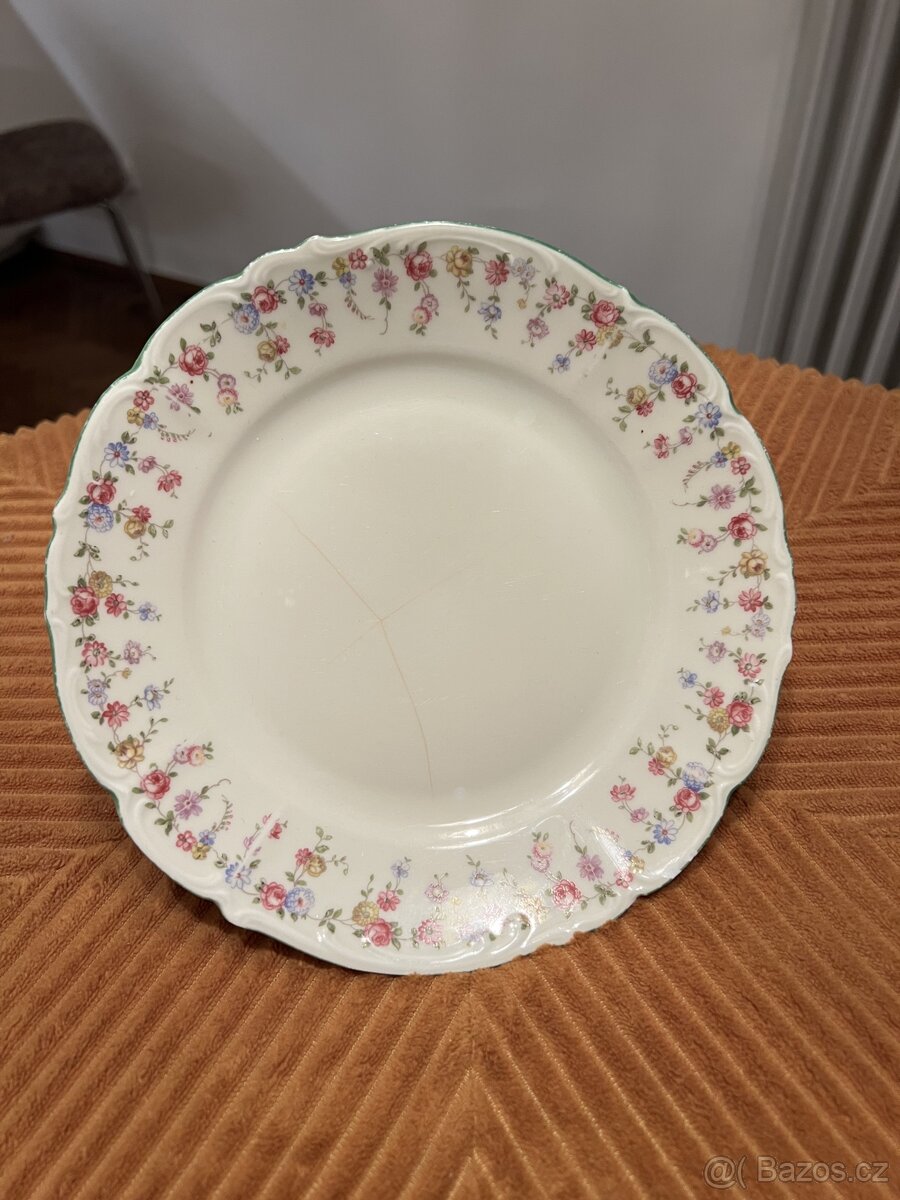 Krásná starožitná jídelní sada porcelánová sada - 10