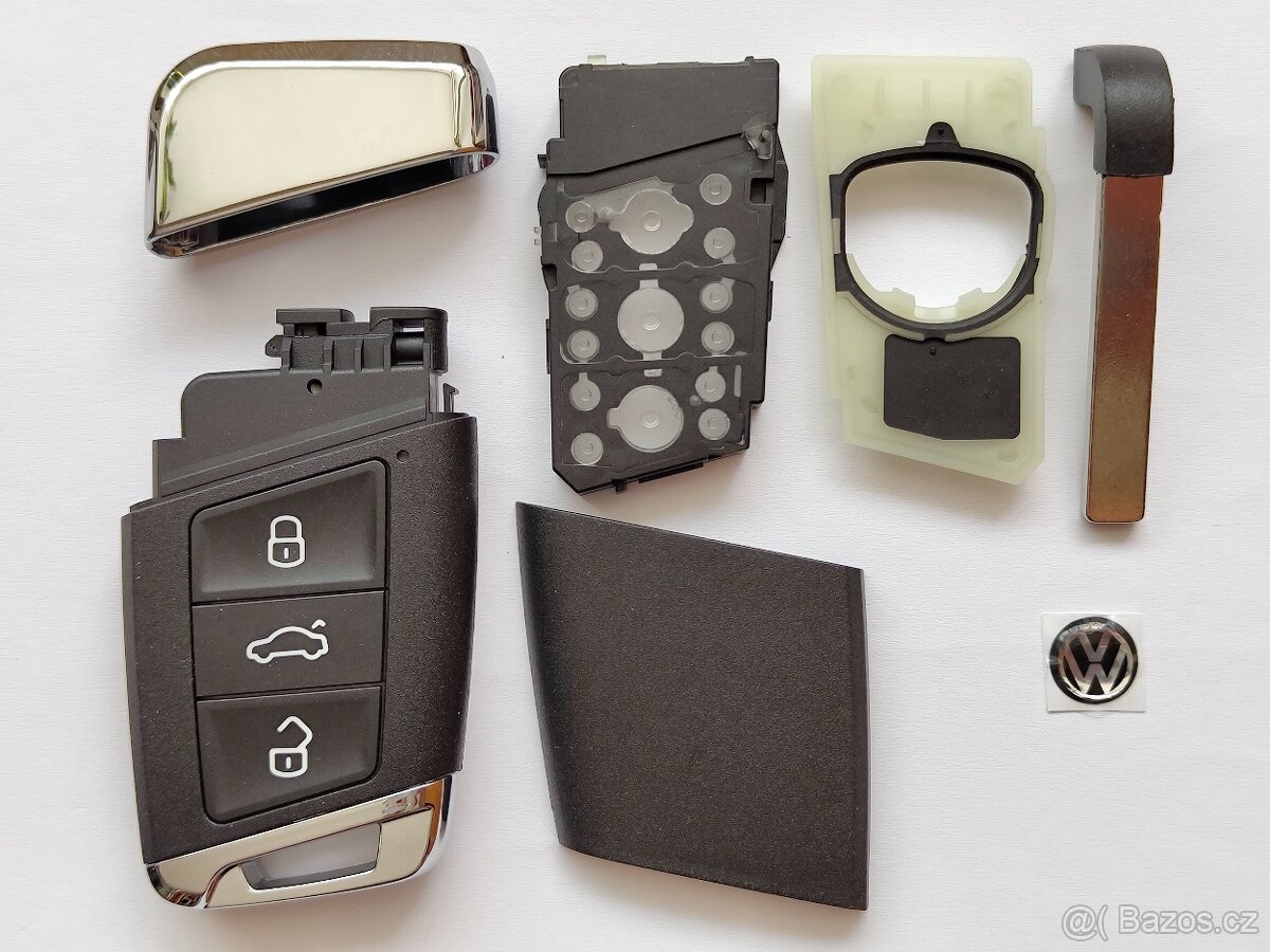 Klíč Škoda Superb Volkswagen Passat B8 + logo. Klíč bez log - 10