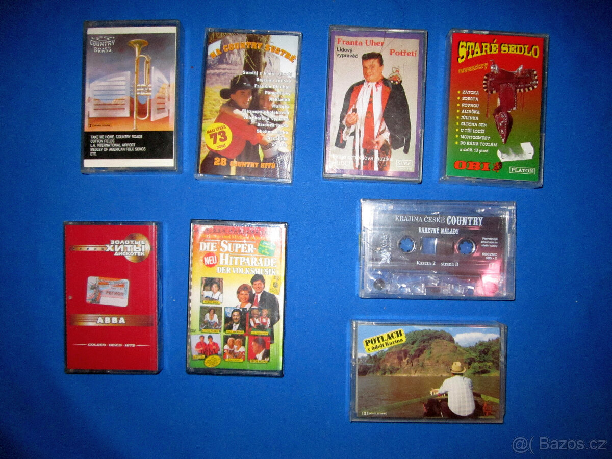 České, pop, a country audiokazety - 10