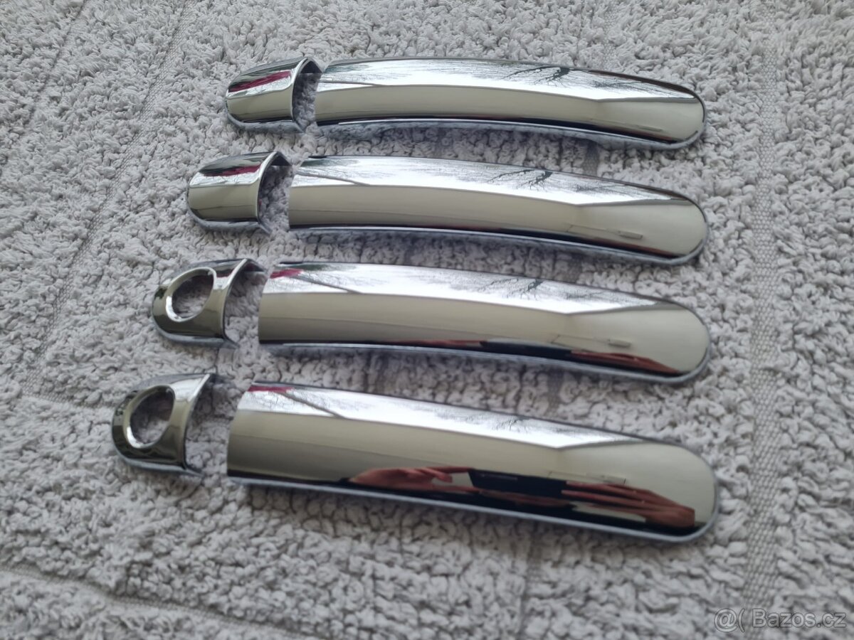 Chromové krytky klučiek ŠKODA VW SEAT - 10