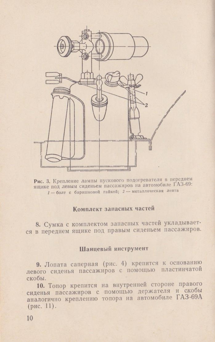 Gaz 46 MAV, Gaz 69 - letlampa ЗМ - 10