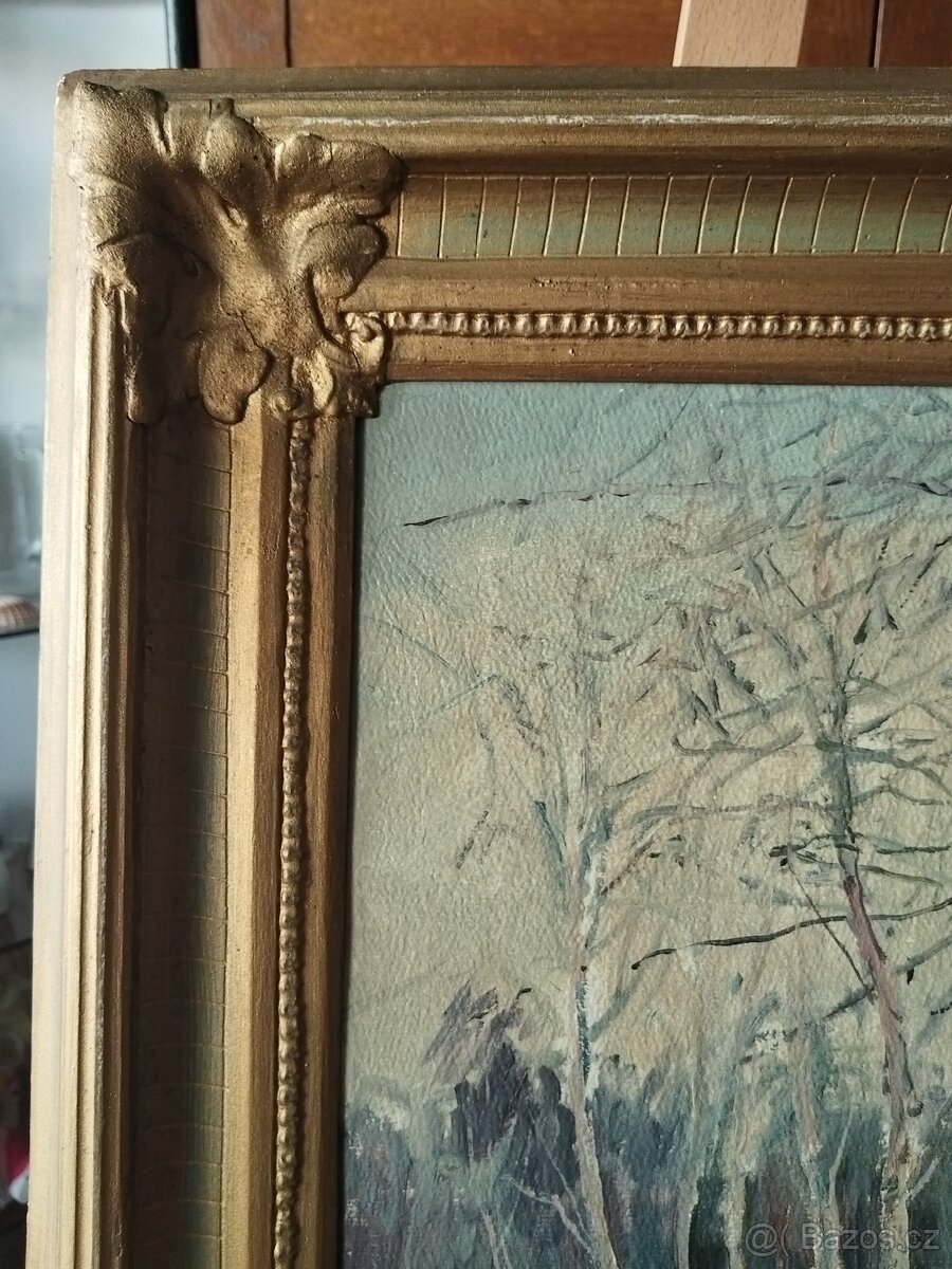 obraz ZIMNÍ NÁDHERA, olej, Jaroslav Tlustý - 10