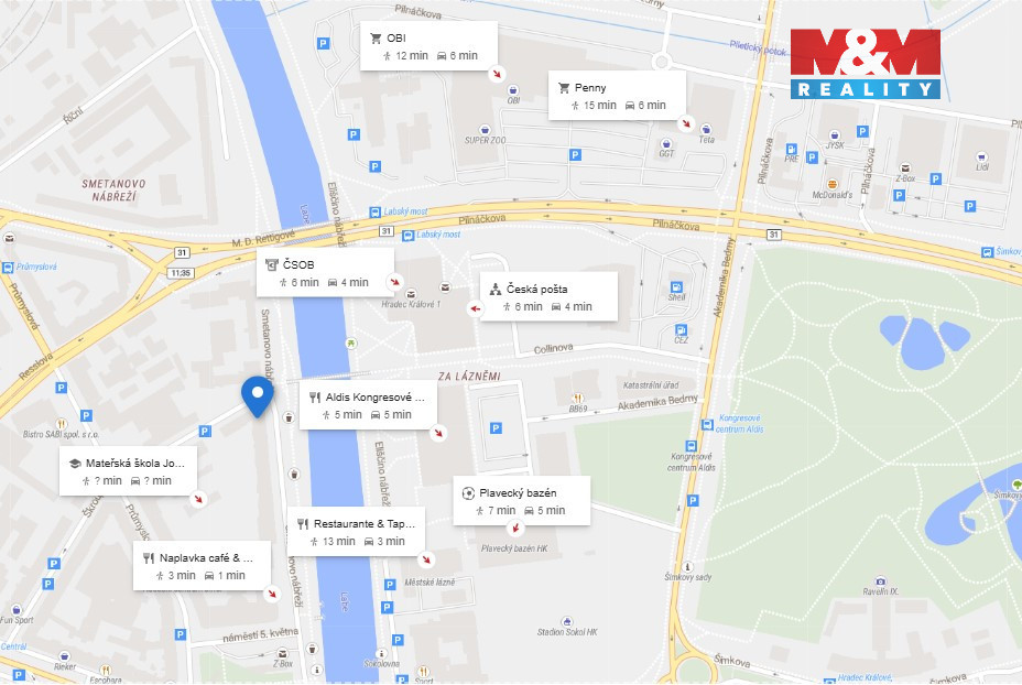 Prodej bytu 3+1, 91 m², Hradec Králové, ul. Škroupova - 10