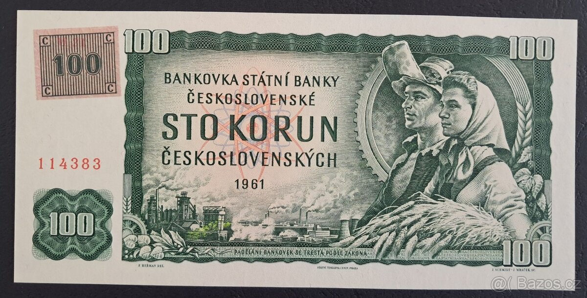 Bankovky - SR a ČR kolkované (1993) - 10