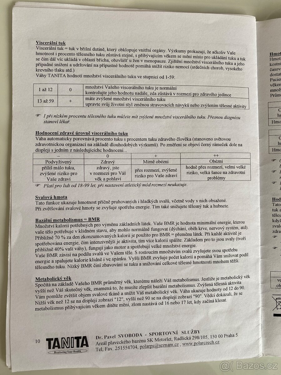Osobní chytrá digitální váha Tanita - 10