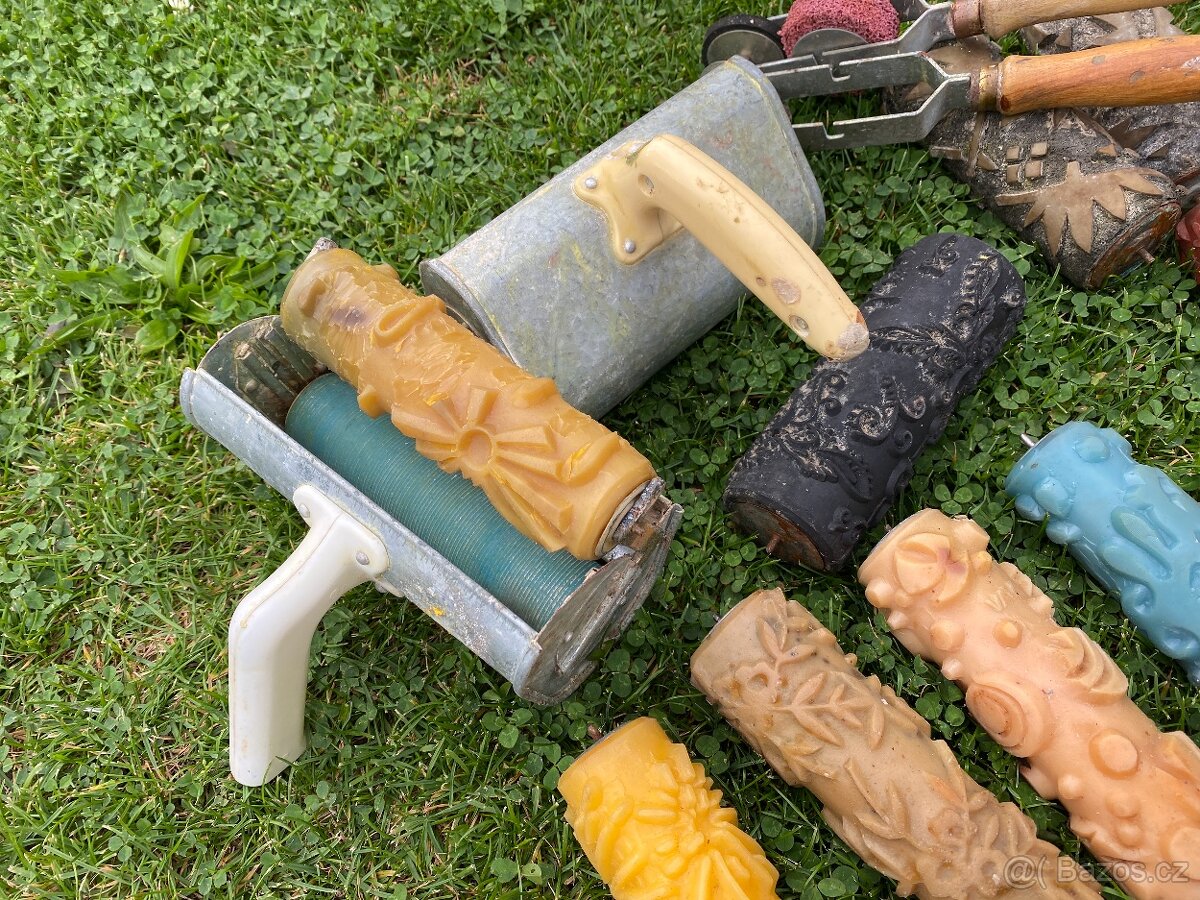 malířské válečky staré malířské válečky strojek retro malíř - 10