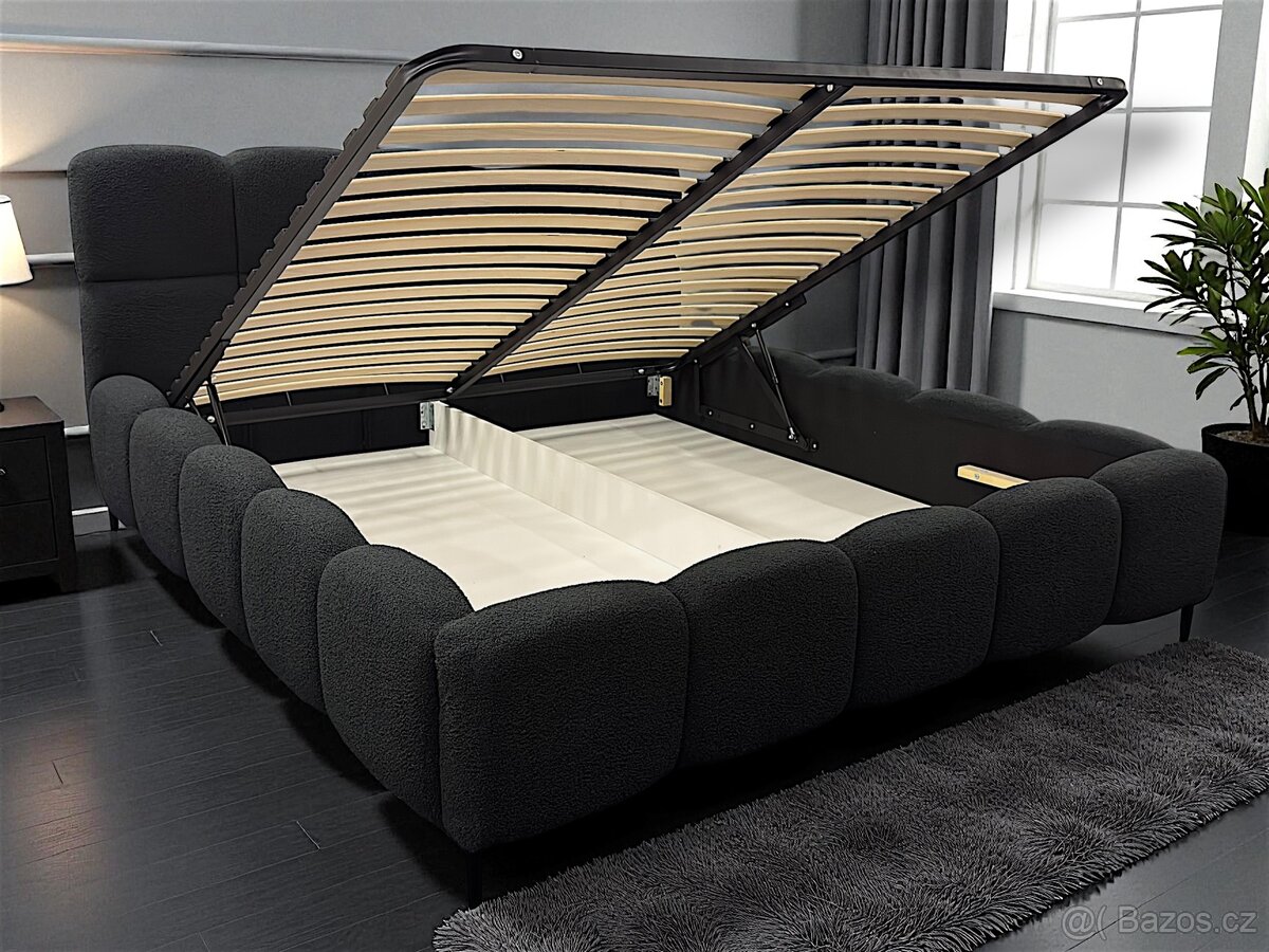 Manželská postel , uplne nový . Černá | 180x200 - 10