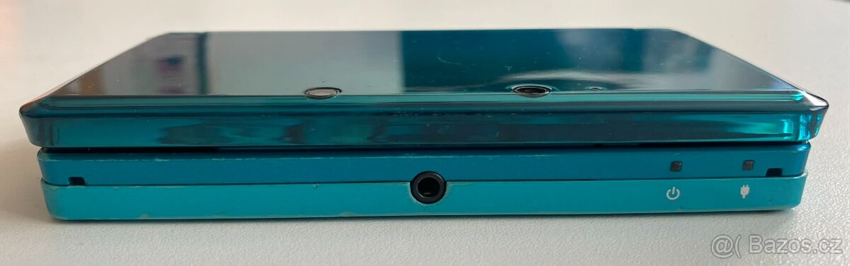 Nintendo 3DS Aqua Blue + 64gb - 10