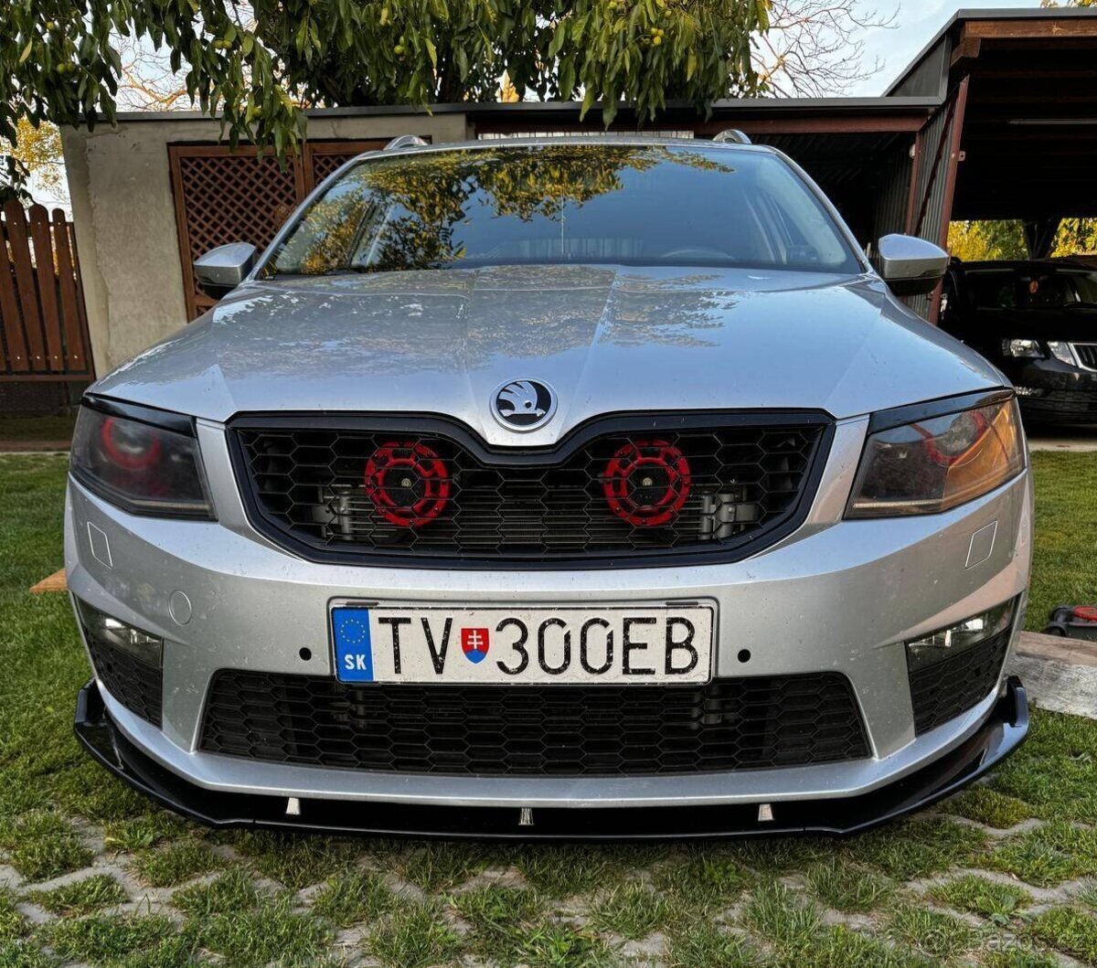 PREDNI MASKA OCTAVIA 3 / 3FL / 4 RAMECEK GRILU MASKY CERNY - 10