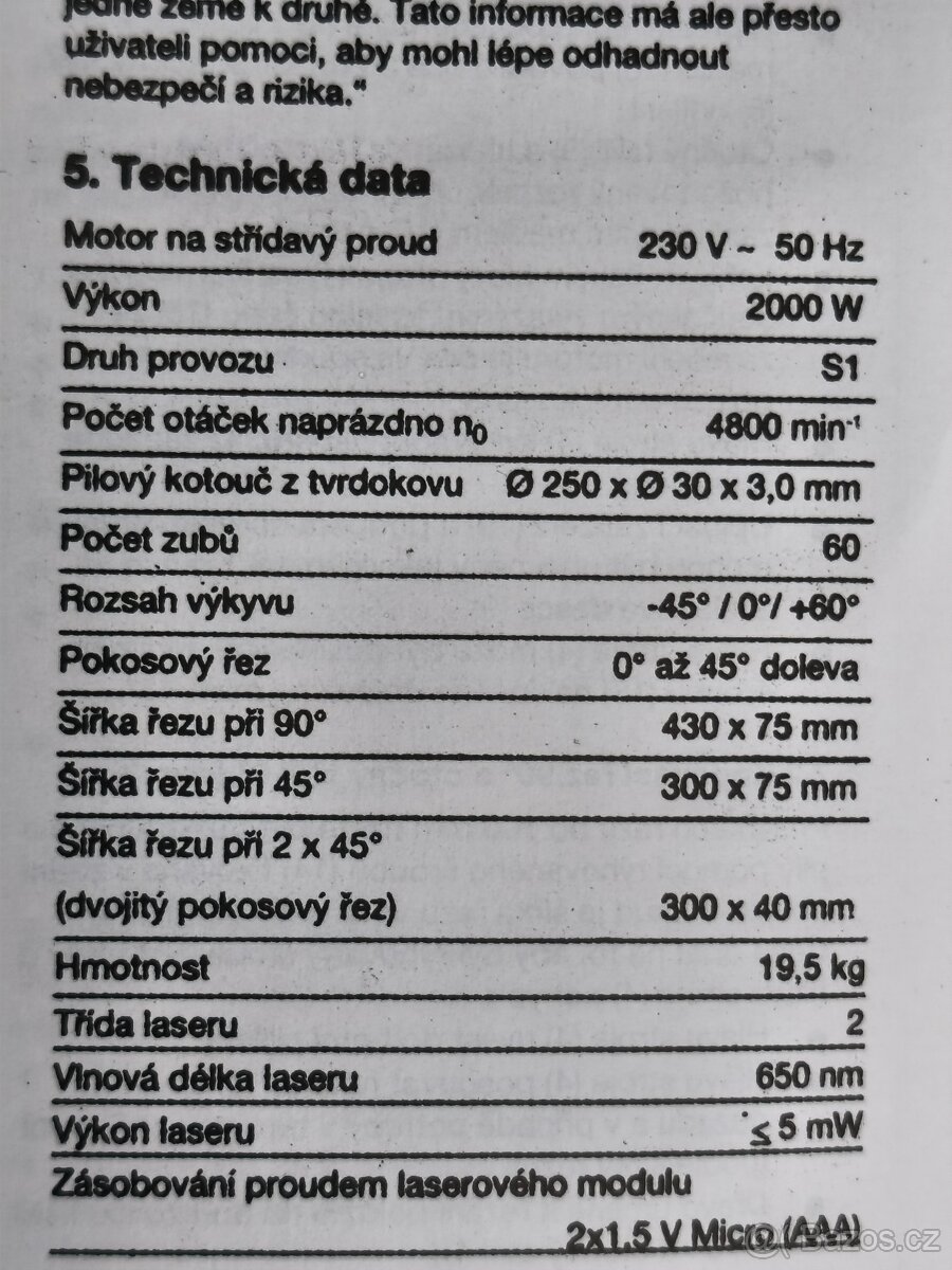 Prodám VELKOU NEPOUŽITOU pokosovou pilu s posuvem Herkules K - 10