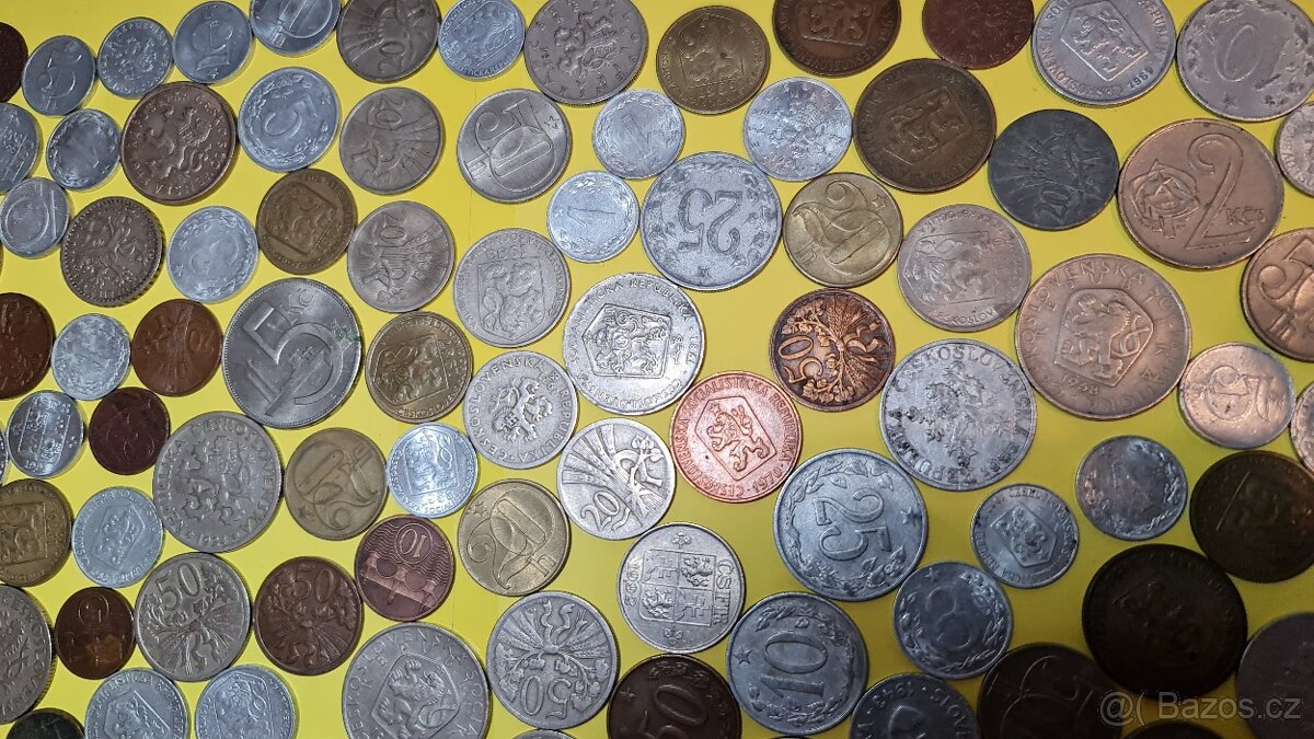 ČSR mince - 135 Kusů - Žádný stejný rok - 10