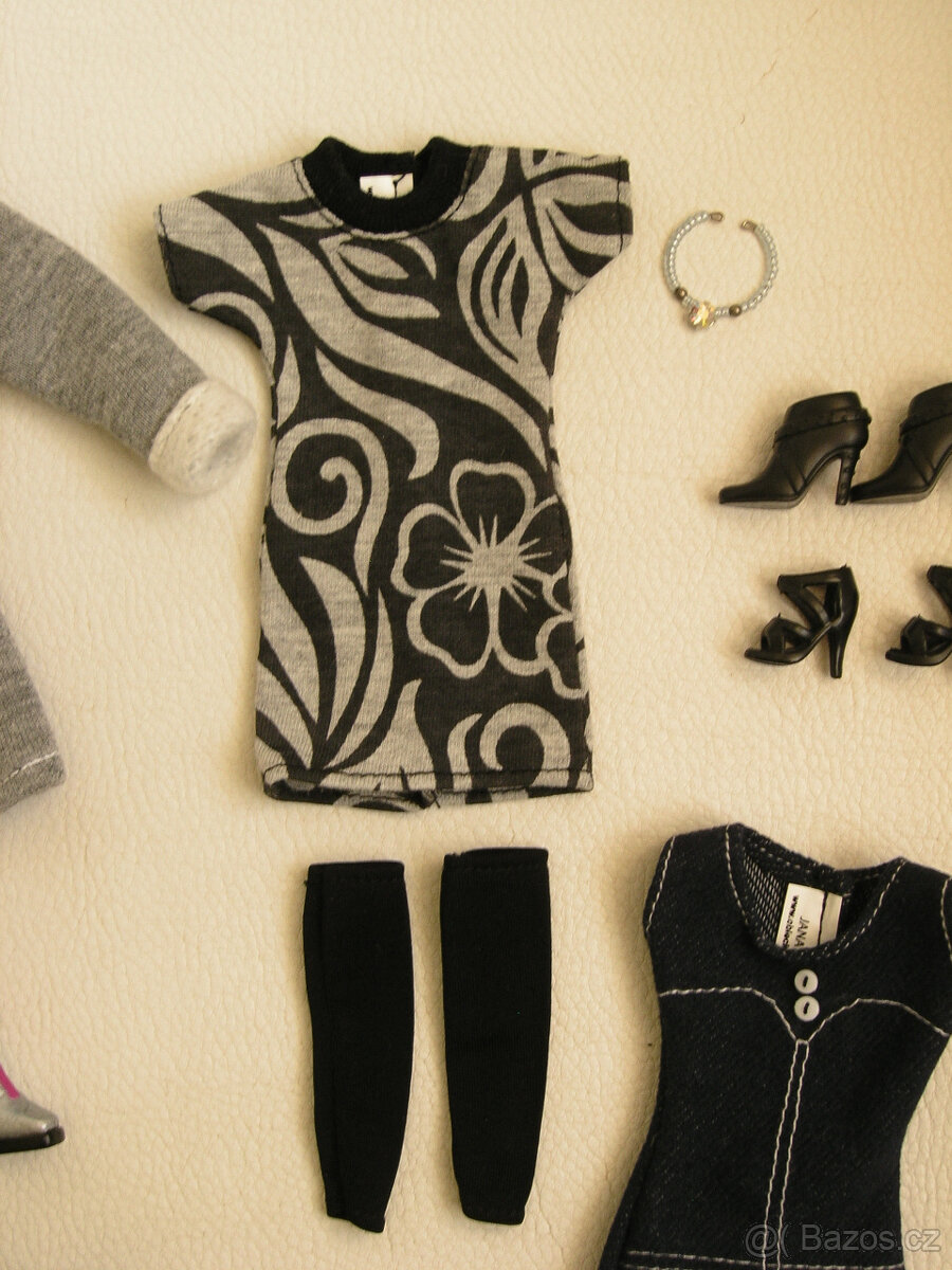 Šaty kalhoty tričko oblečky na panenku Barbie - 10